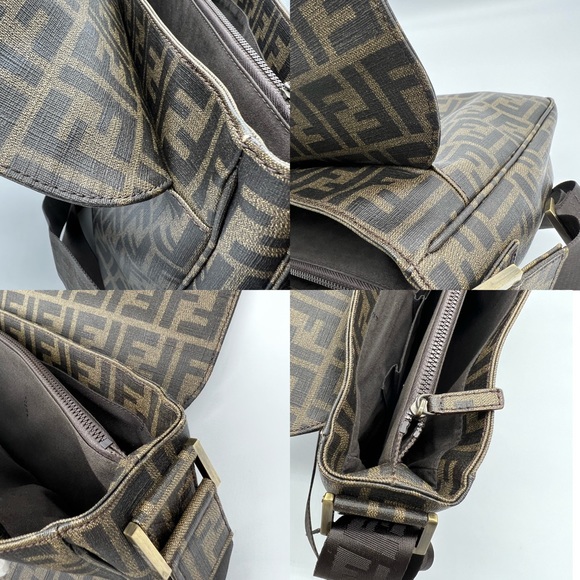 Authentic Fendi Zucca coated canvas messenger bag - Picture 15 of 17